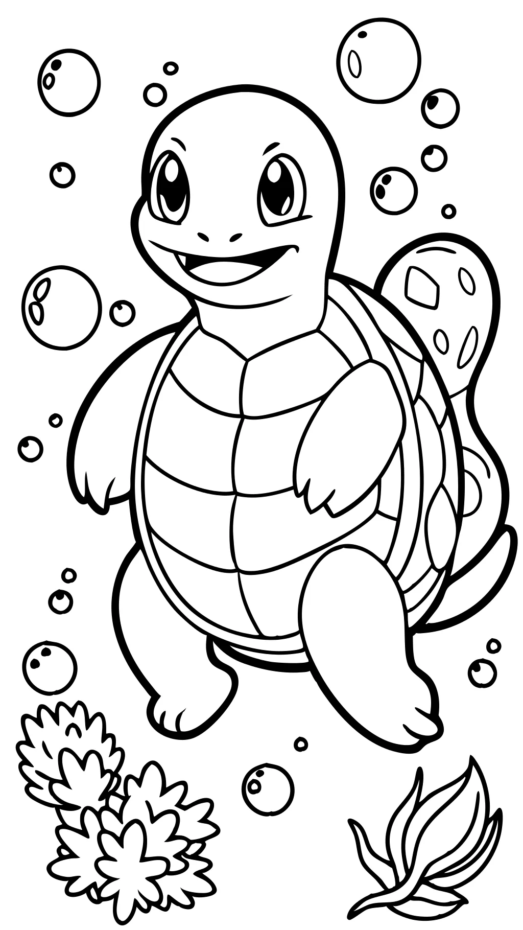 Página para colorear de Squirtle